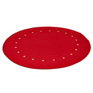 Alternative view of Christmas tree mat with LED