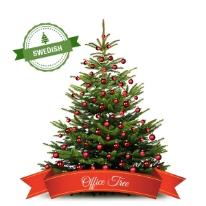 Decorated Christmas Tree for Your Office (Stockholm)