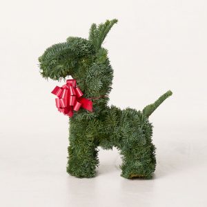 Christmas goat made of spruce